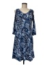 MSK Paisley Blue Casual Dress Size M - photo 1