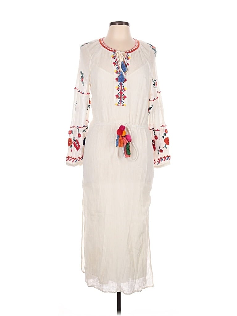 Pre-owned Zara Trf Casual Dress In Ivory