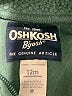 OshKosh B'gosh 100% Polyester Green Fleece Jacket 9-12 MO / 12 MO - photo 3