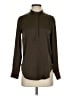 Banana Republic 100% Polyester Brown Long Sleeve Blouse Size XS - photo 1