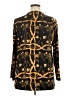 VERTIGO Animal Print Gold Long Sleeve Blouse Size XL - photo 2