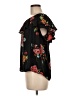 Xhilaration 100% Polyester Black Short Sleeve Blouse Size M - photo 5