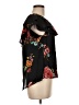 Xhilaration 100% Polyester Black Short Sleeve Blouse Size M - photo 4