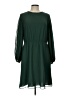 Ann Taylor 100% Polyester Solid Green Casual Dress Size 12 - photo 1