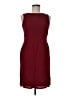 Talbots 100% Polyester Solid Burgundy Cocktail Dress Size 6 - photo 1