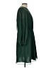 Ann Taylor 100% Polyester Solid Green Casual Dress Size 12 - photo 4