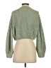 Altar'd State 100% Polyester Tweed Green Pullover Sweater Size XXS - photo 2