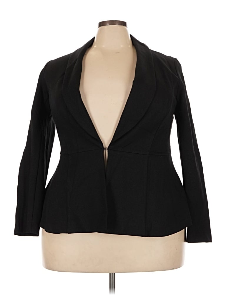 Pre-owned Torrid Blazer Jacket In Black