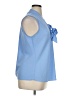 Kasper 100% Polyester Blue Sleeveless Blouse Size XL - photo 4