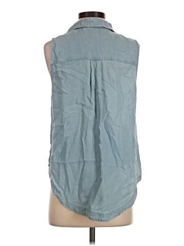 MICHAEL Michael Kors Sleeveless Button-Down Shirt (view 2)