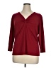 Apostrophe Burgundy 3/4 Sleeve Top Size 16 - 18 - photo 2
