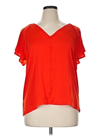 Ann Taylor Factory Short Sleeve Blouse (view 1)