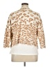Chico's 100% Cotton Animal Print Ivory Cardigan Size XL (3) - photo 2
