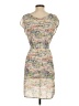 French Connection 100% Polyester Print Gray Casual Dress Size 0 - photo 2