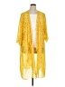 Lularoe 100% Polyester Yellow Kimono Size XL - photo 1