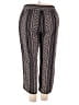Investments Print Black Casual Pants Size XL - photo 2