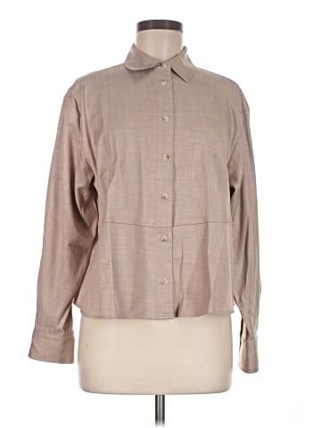 Zara Long Sleeve Button-Down Shirt (view 1)