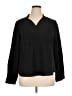 Nine West 100% Polyester Black Long Sleeve Blouse Size XL - photo 1