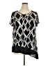 Cato Black Short Sleeve Blouse Size XL - photo 1