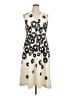 Halston Graphic Ivory Cocktail Dress Size 16 - photo 1