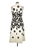 Halston Graphic Ivory Cocktail Dress Size 16 - photo 2