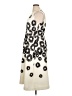 Halston Graphic Ivory Cocktail Dress Size 16 - photo 5