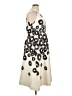 Halston Graphic Ivory Cocktail Dress Size 16 - photo 4