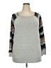 Pink Clover Plaid Gray Pullover Sweater Size XXL - photo 1