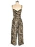 Candie's Animal Print Gold Jumpsuit Size S - photo 1