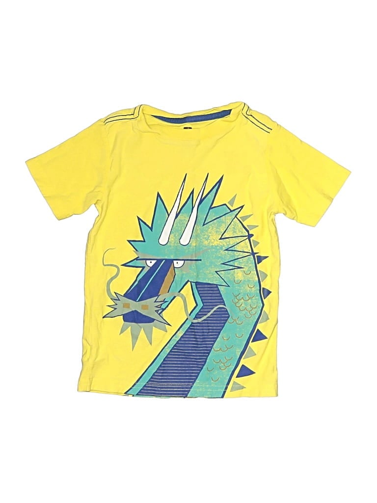 Pre-owned Tea Kids' Short Sleeve T-shirt In Yellow