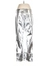 Gap 100% Polyester Metallic Silver Jeggings Size 32R - photo 2
