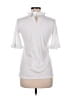 Ann Taylor White Short Sleeve Blouse Size M - photo 2