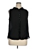 Elle 100% Polyester Black Sleeveless Blouse Size XL - photo 1