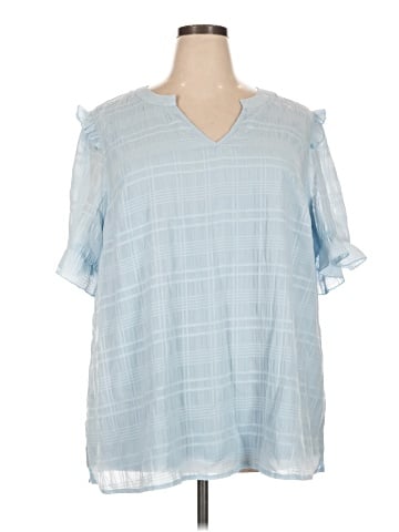 BLOOMCHIC Short Sleeve Blouse (view 1)