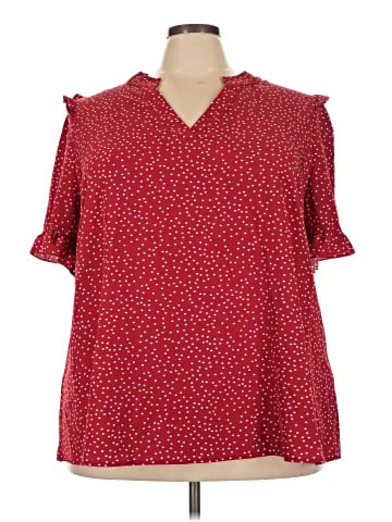 BLOOMCHIC Short Sleeve Blouse (view 1)