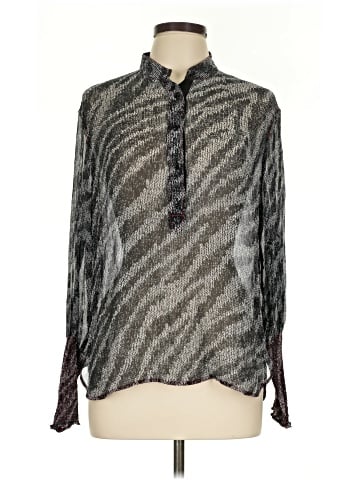 Rag & Bone Long Sleeve Silk Top (view 1)
