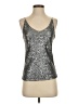 Six Crisp Days Silver Sleeveless Top Size S - photo 1