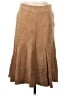 Ideology 100% Leather Solid Tan Leather Skirt Size 4 - photo 1
