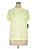 Nike 100% Polyester Yellow Active T-Shirt Size XL - photo 1