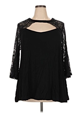 Torrid 3/4 Sleeve Blouse (view 1)