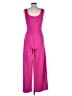 Entro Solid Pink Jumpsuit Size L - photo 2