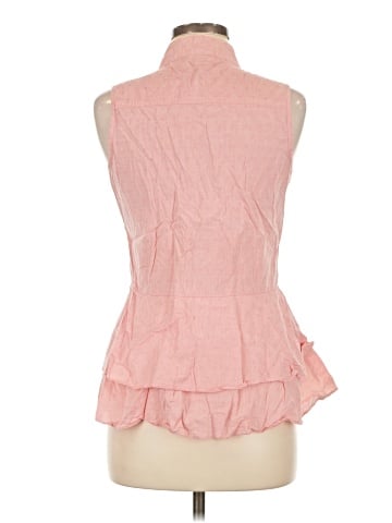 Simply Noelle Sleeveless Button-Down Shirt (view 2)