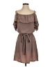 Bee Stitched 100% Polyester Solid Brown Casual Dress Size S - photo 1
