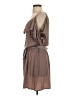 Bee Stitched 100% Polyester Solid Brown Casual Dress Size S - photo 5