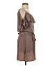 Bee Stitched 100% Polyester Solid Brown Casual Dress Size S - photo 4