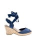 Route 66 Blue Wedges Size 8 - photo 1
