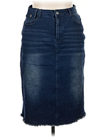 Unbranded Denim Skirt (view 1)