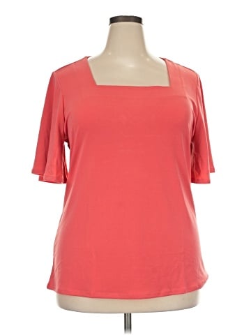 JM Collection Short Sleeve Top (view 1)
