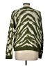 Hem & Thread 100% Acrylic Animal Print Green Pullover Sweater Size L - photo 2