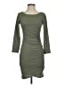 Leith Solid Gray Casual Dress Size XS - photo 1